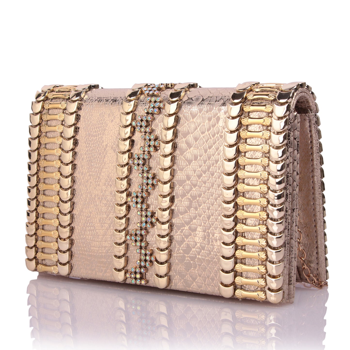 Treeya golden clutch