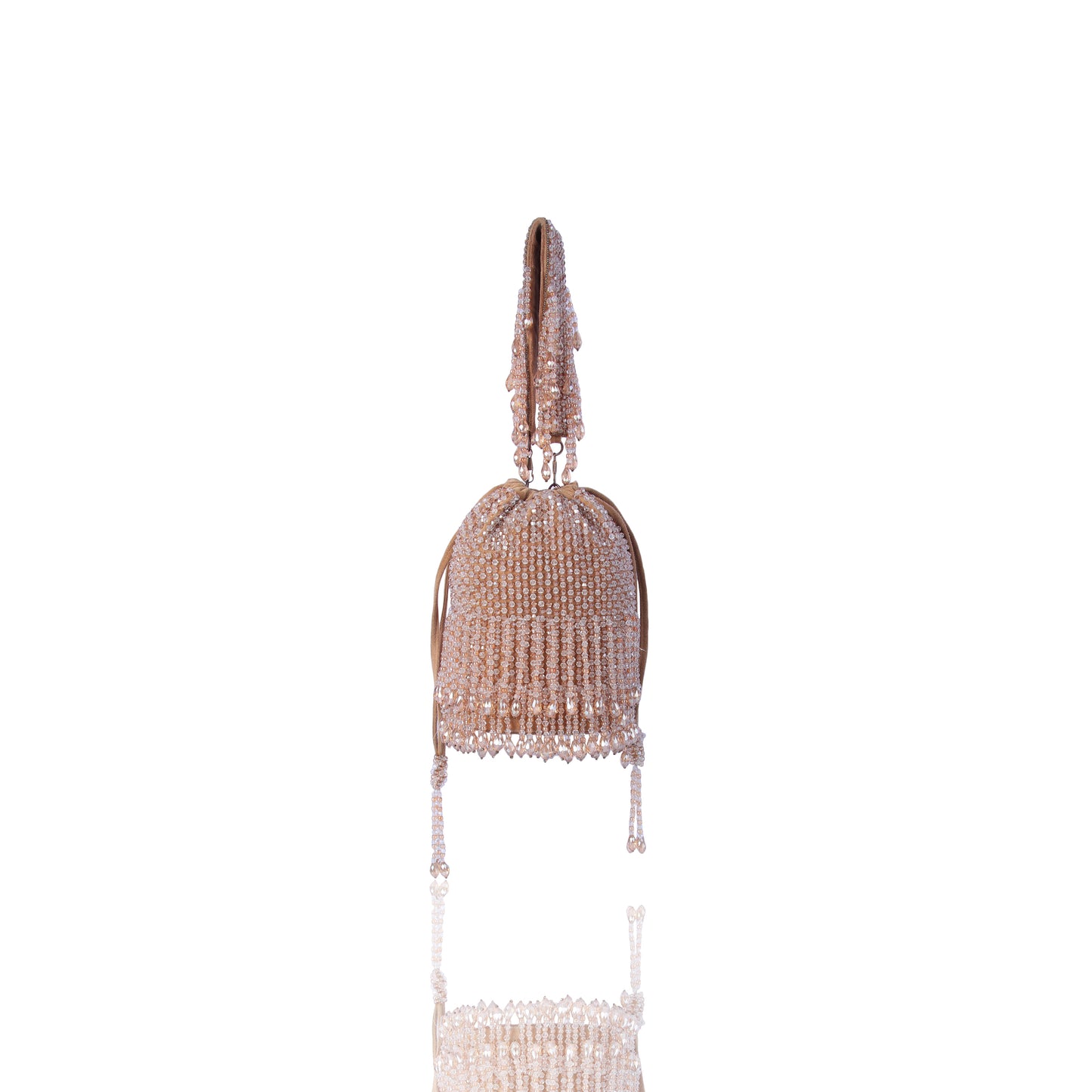 Crystal gold potli bag