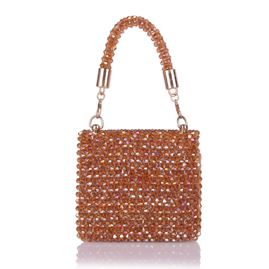 Bazzooka gold mini bag