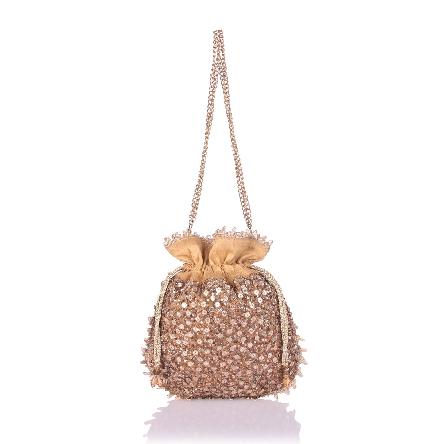 Sequin clink potli