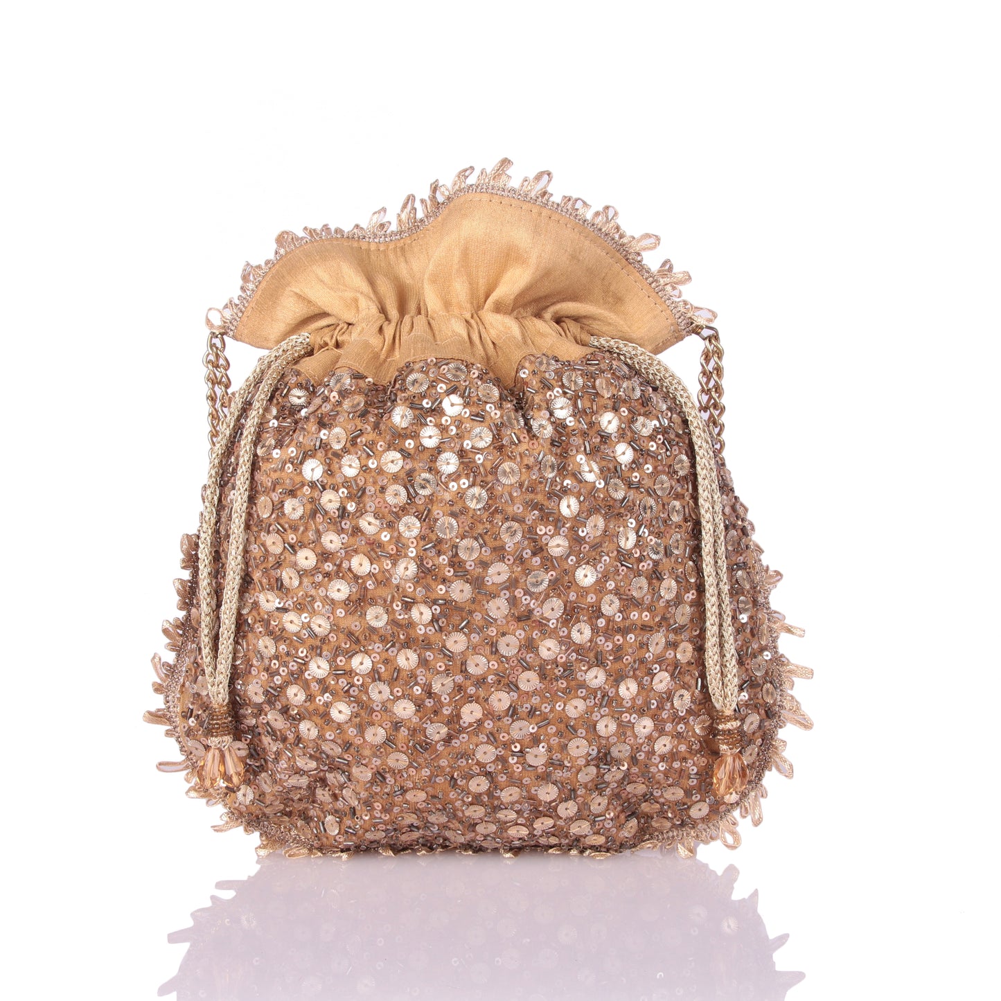 Sequin clink potli