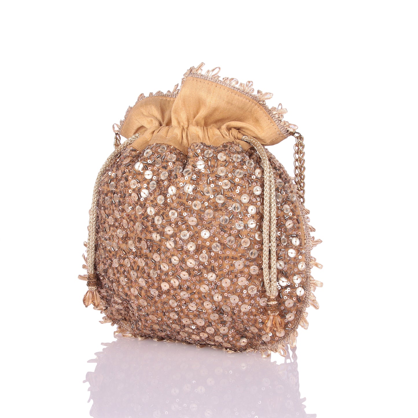 Sequin clink potli
