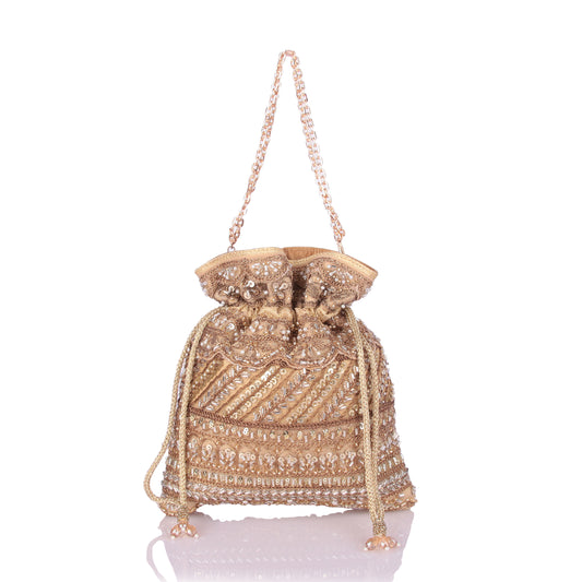 All zardosi potli bag