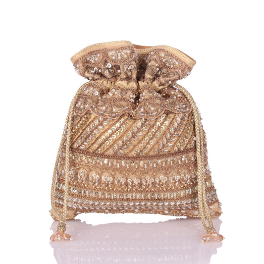 All zardosi potli bag