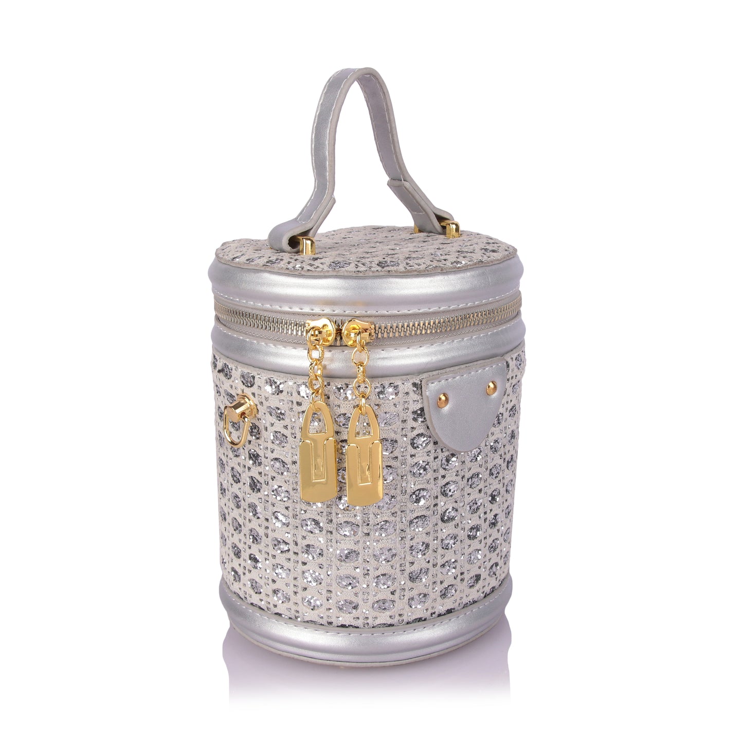 Rattan silver bag