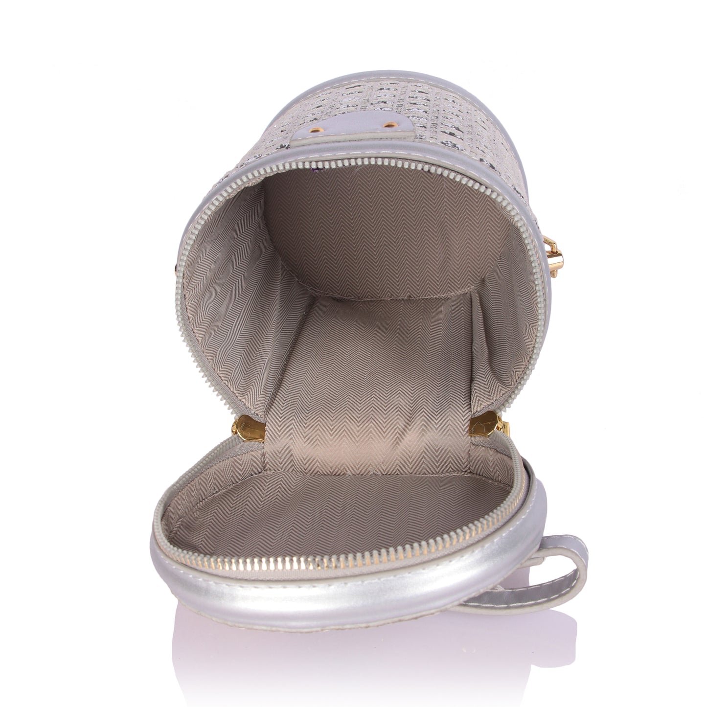 Rattan silver bag