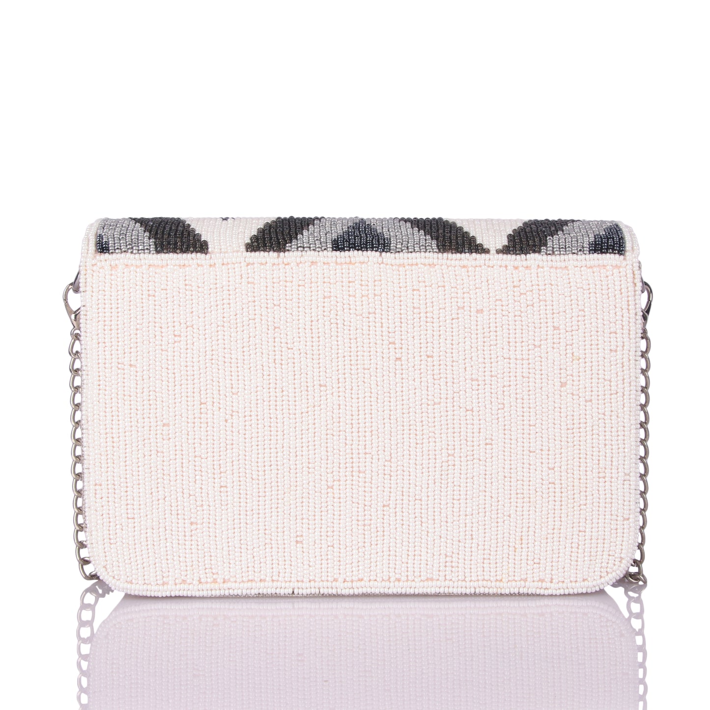 Zig zag bead bag