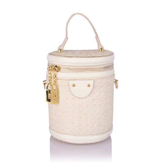 Ebony rattan bag