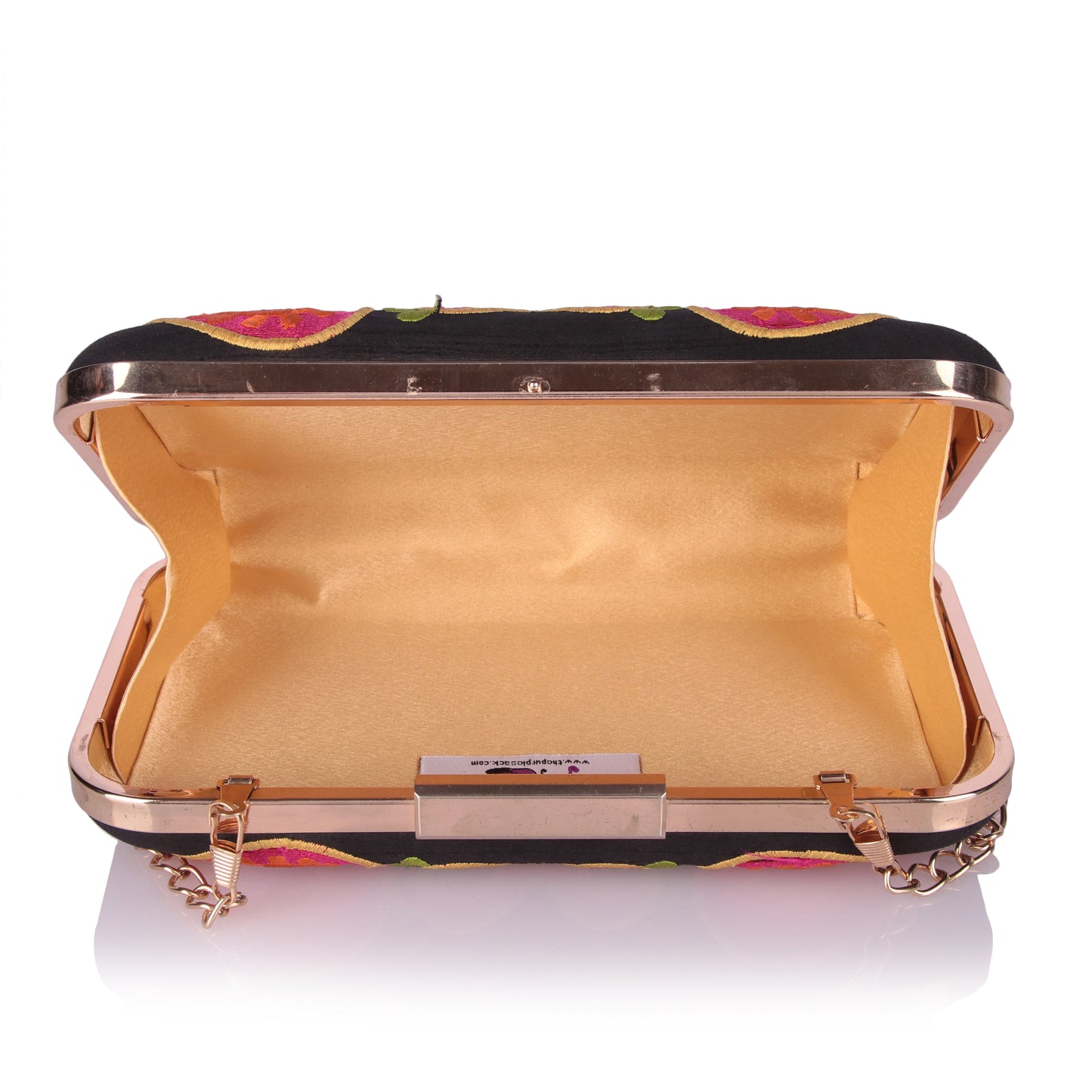 Applique'd clutch