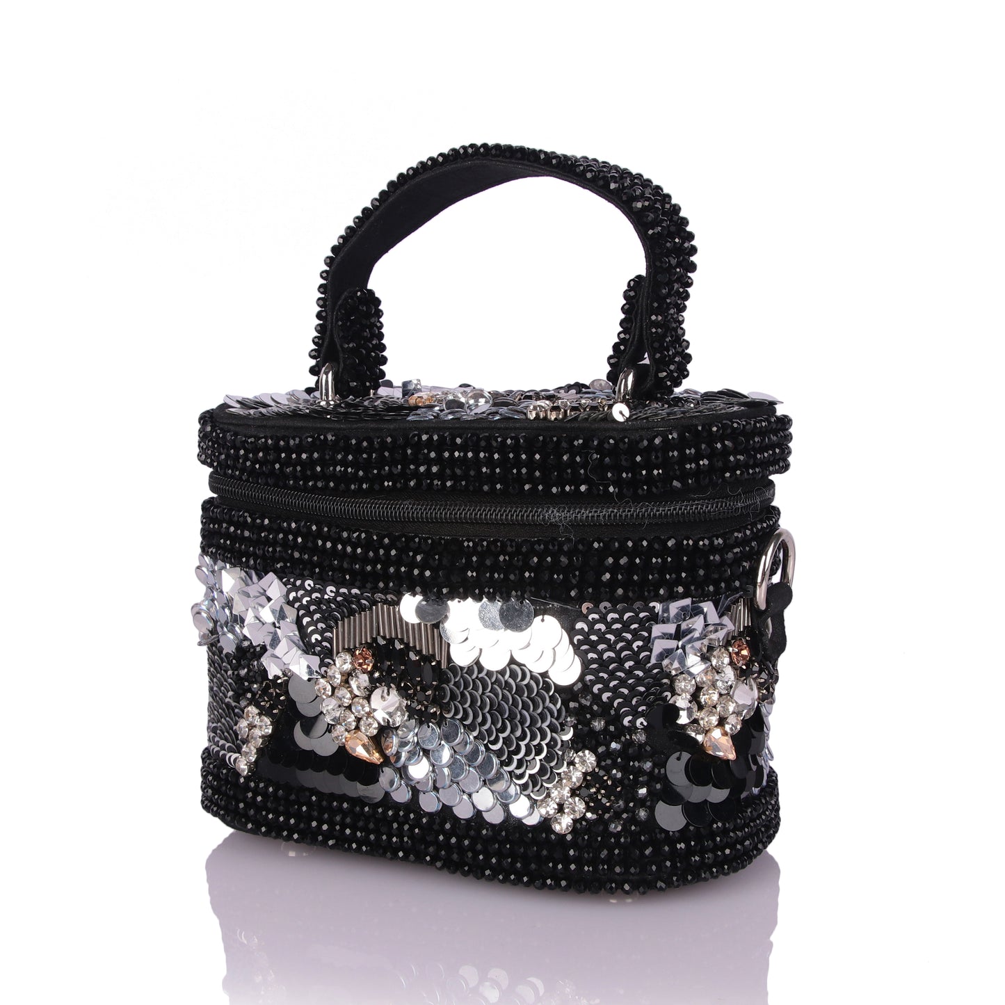 Sheeny gloss vanity bag