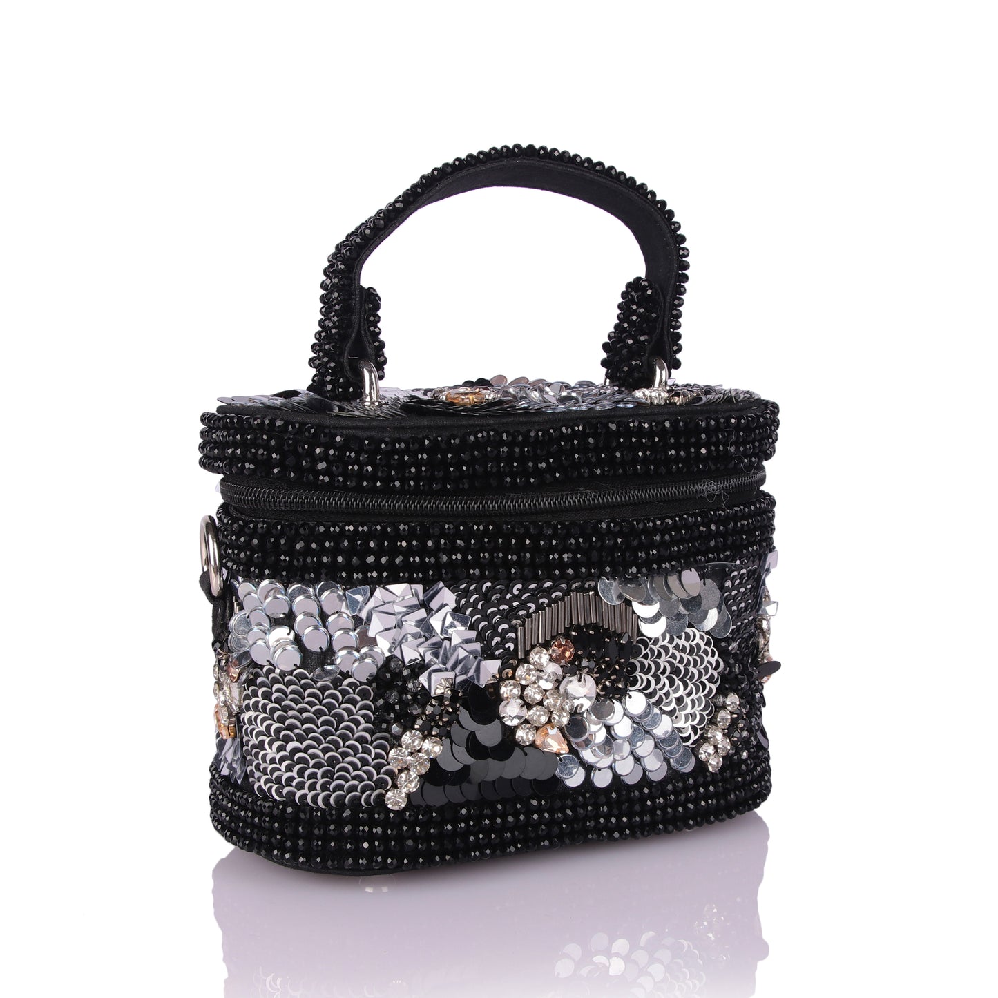 Sheeny gloss vanity bag