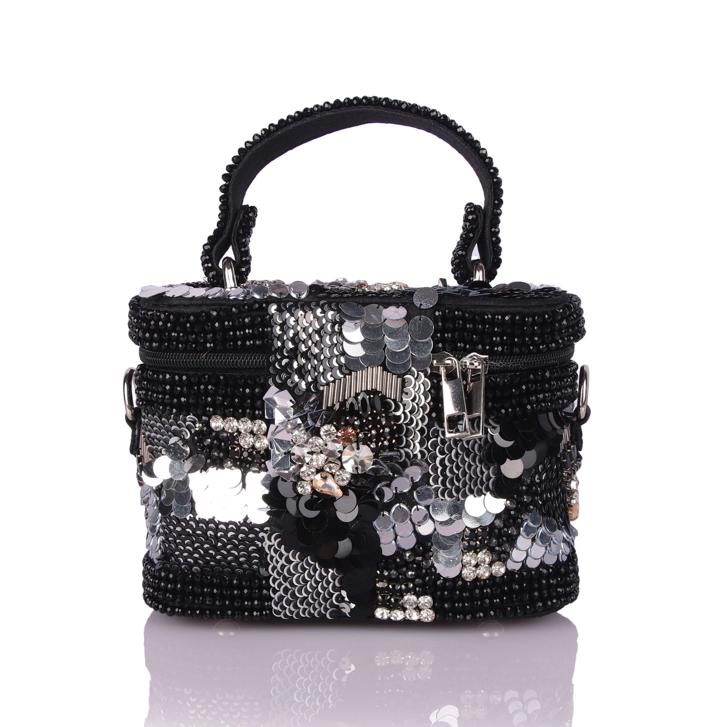 Sheeny gloss vanity bag