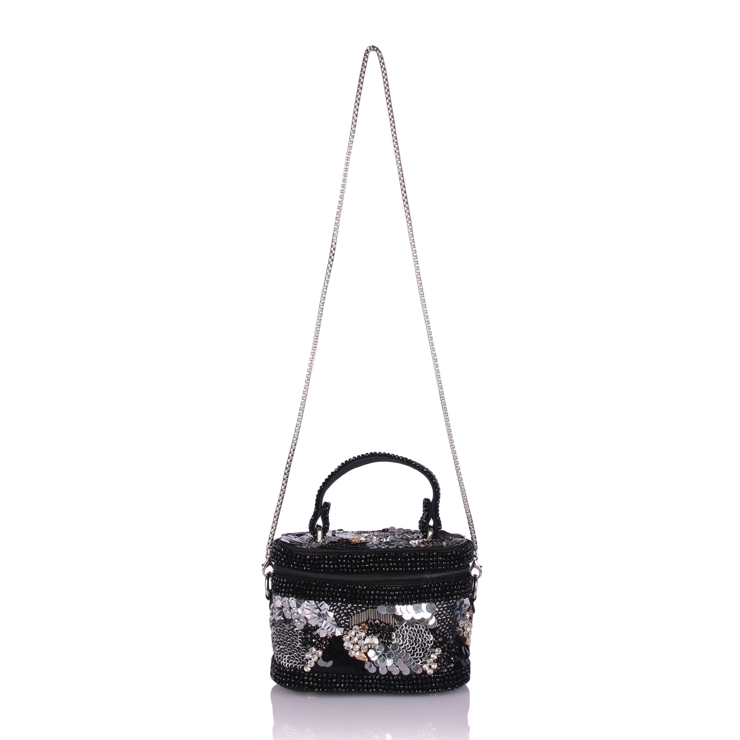 Sheeny gloss vanity bag