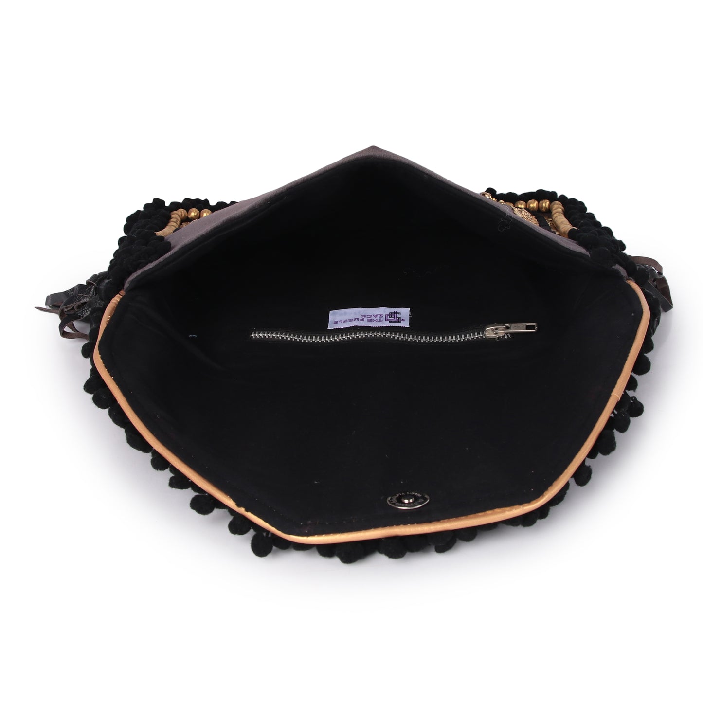 Black boho fun bag