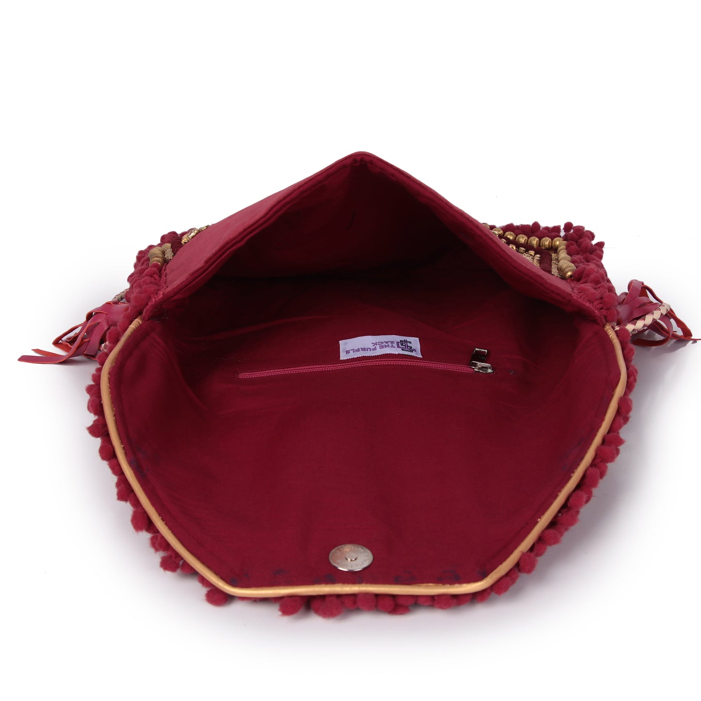 Maroon boho bag