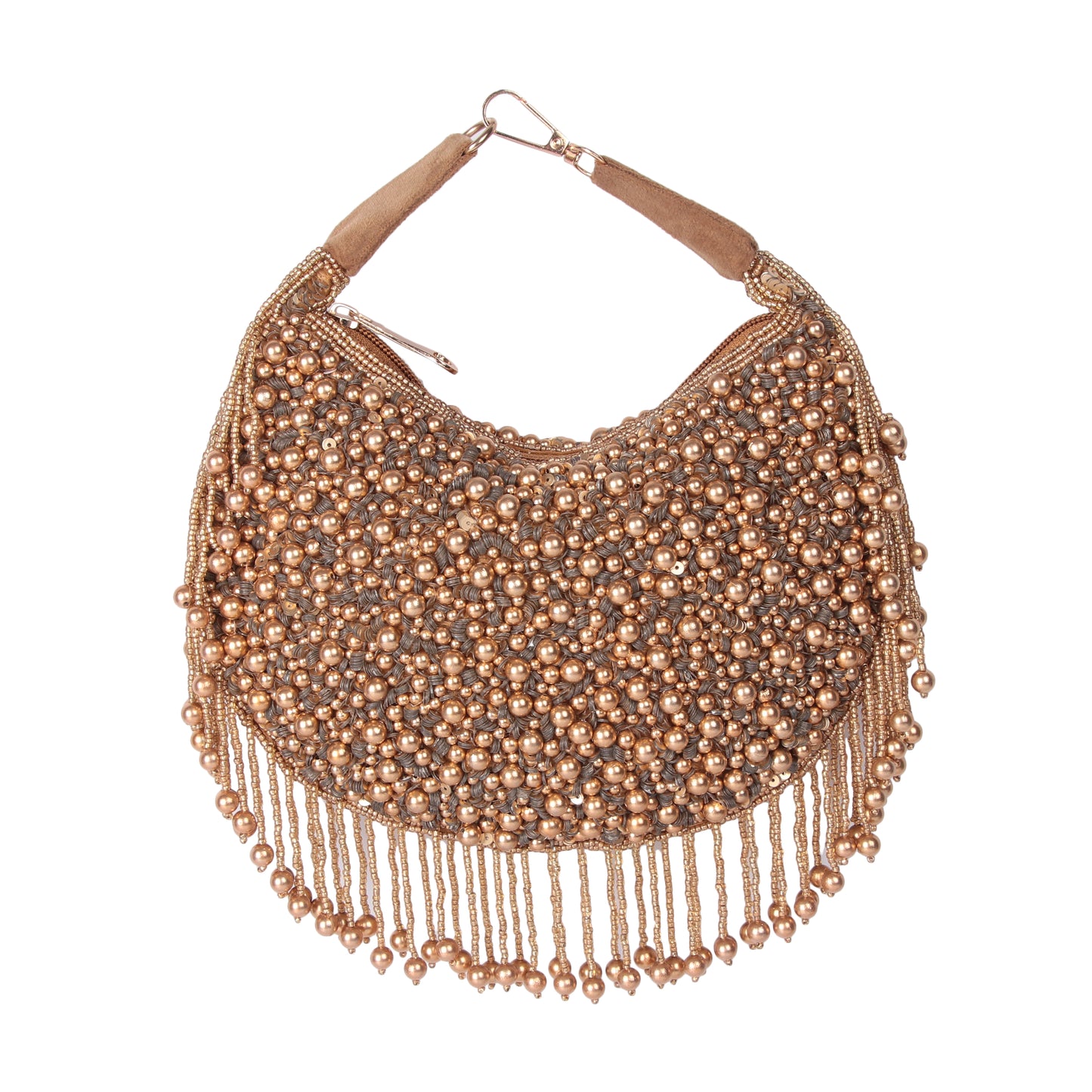 Gold tazzle clutch