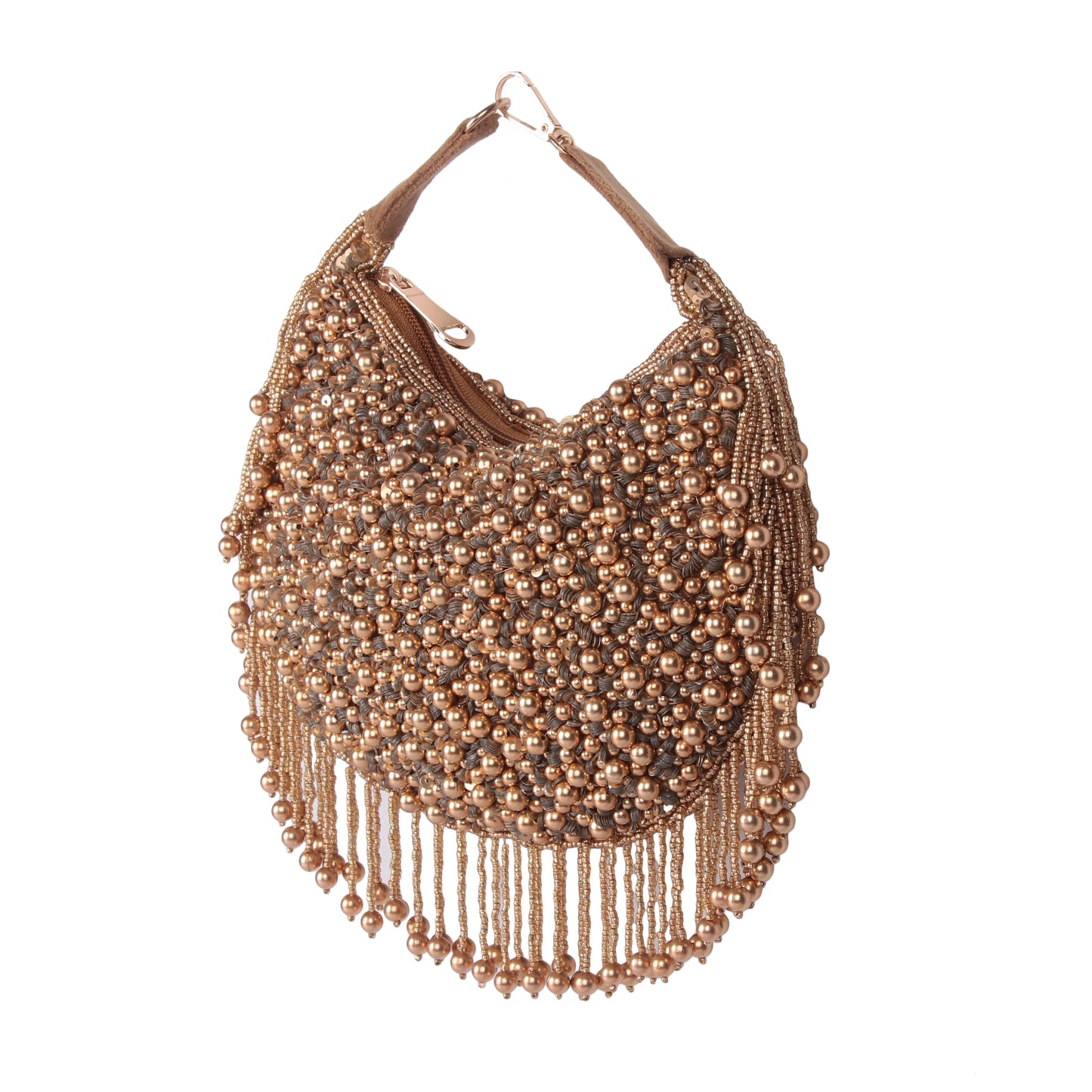 Gold tazzle clutch