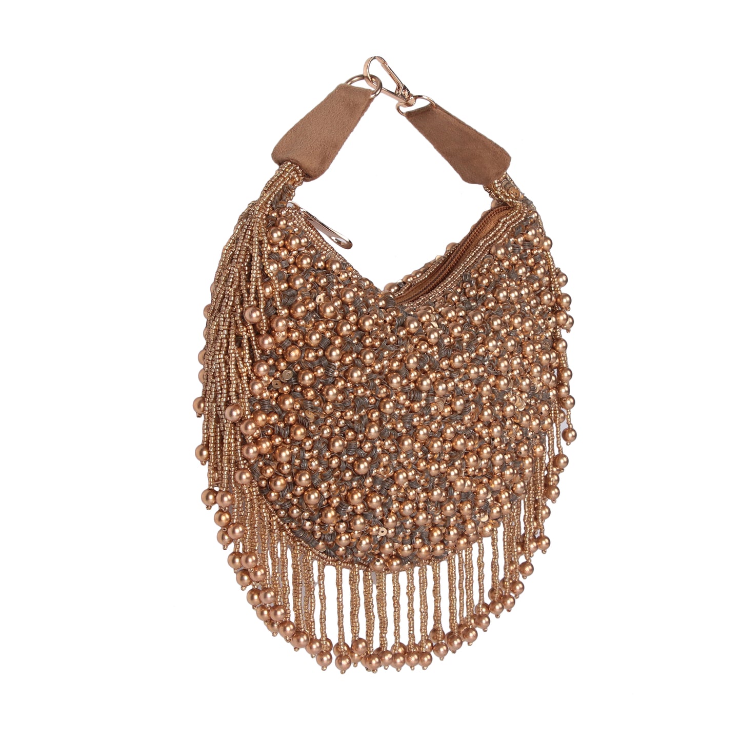 Gold tazzle clutch