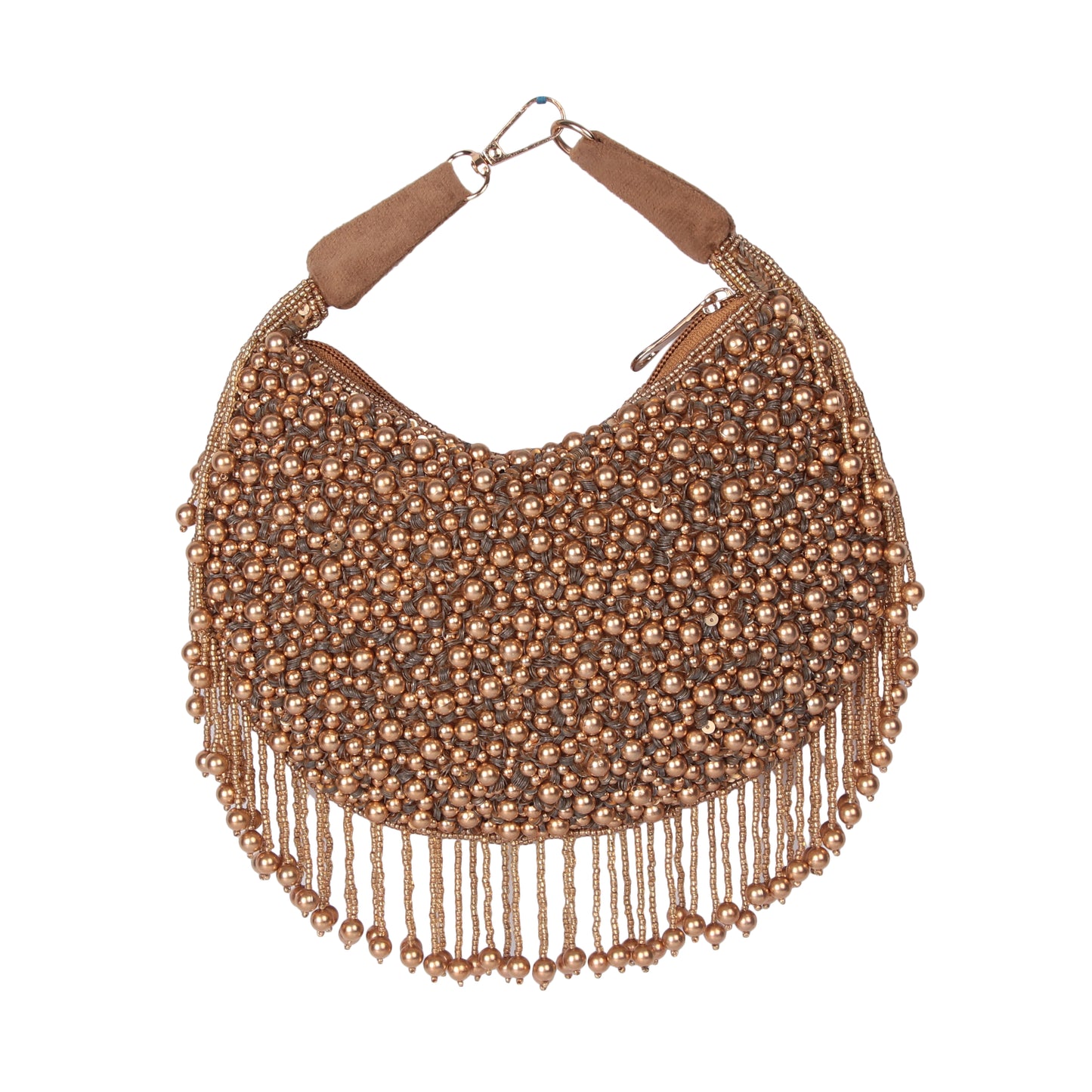 Gold tazzle clutch
