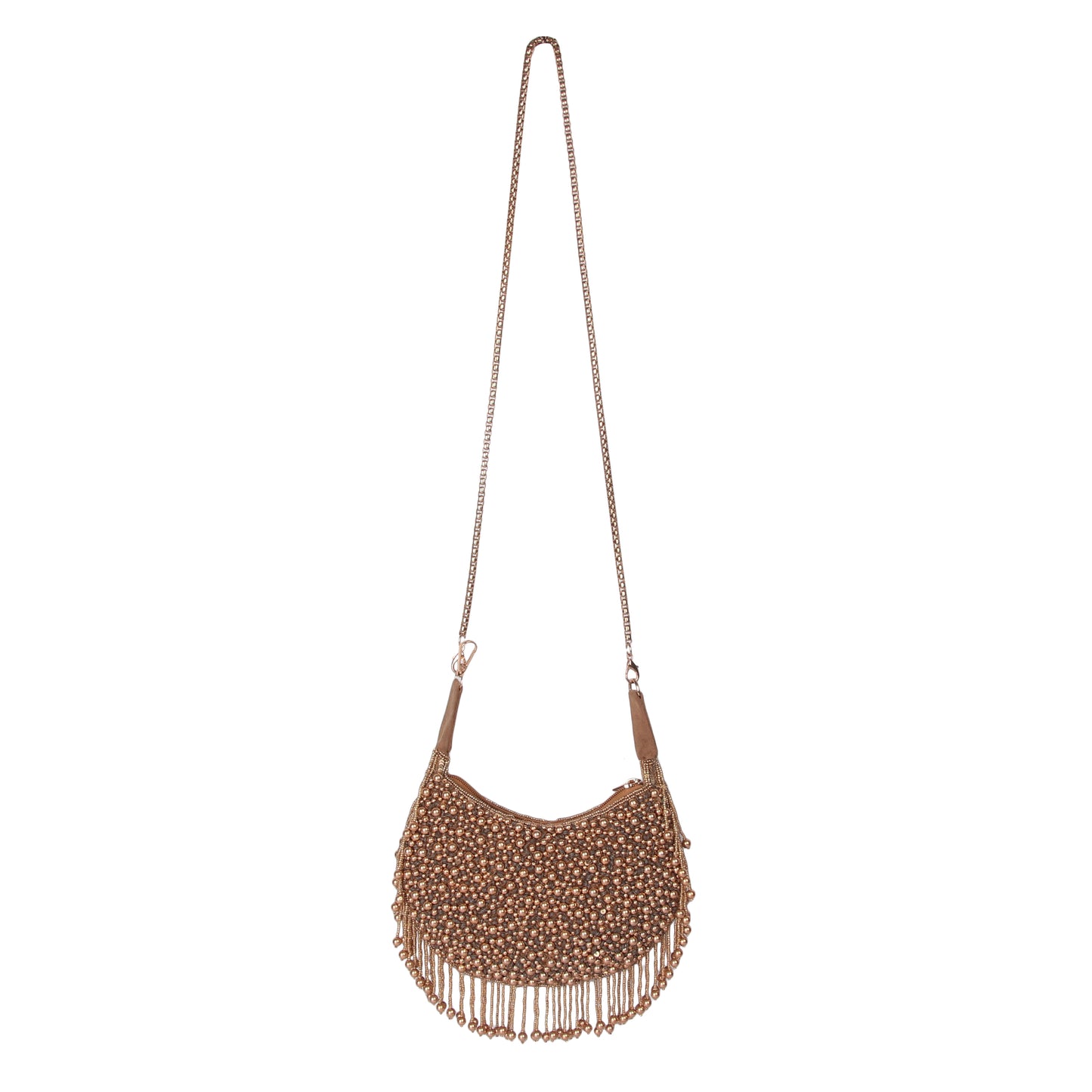 Gold tazzle clutch