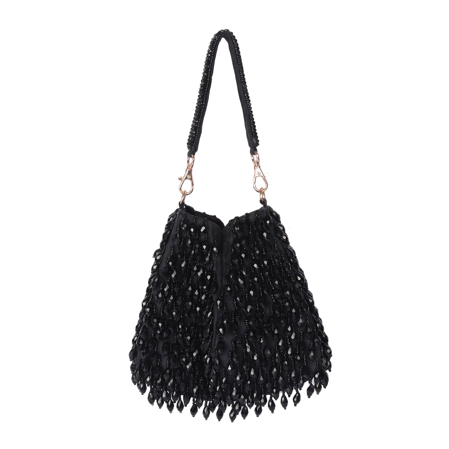 Noire black tassel bag