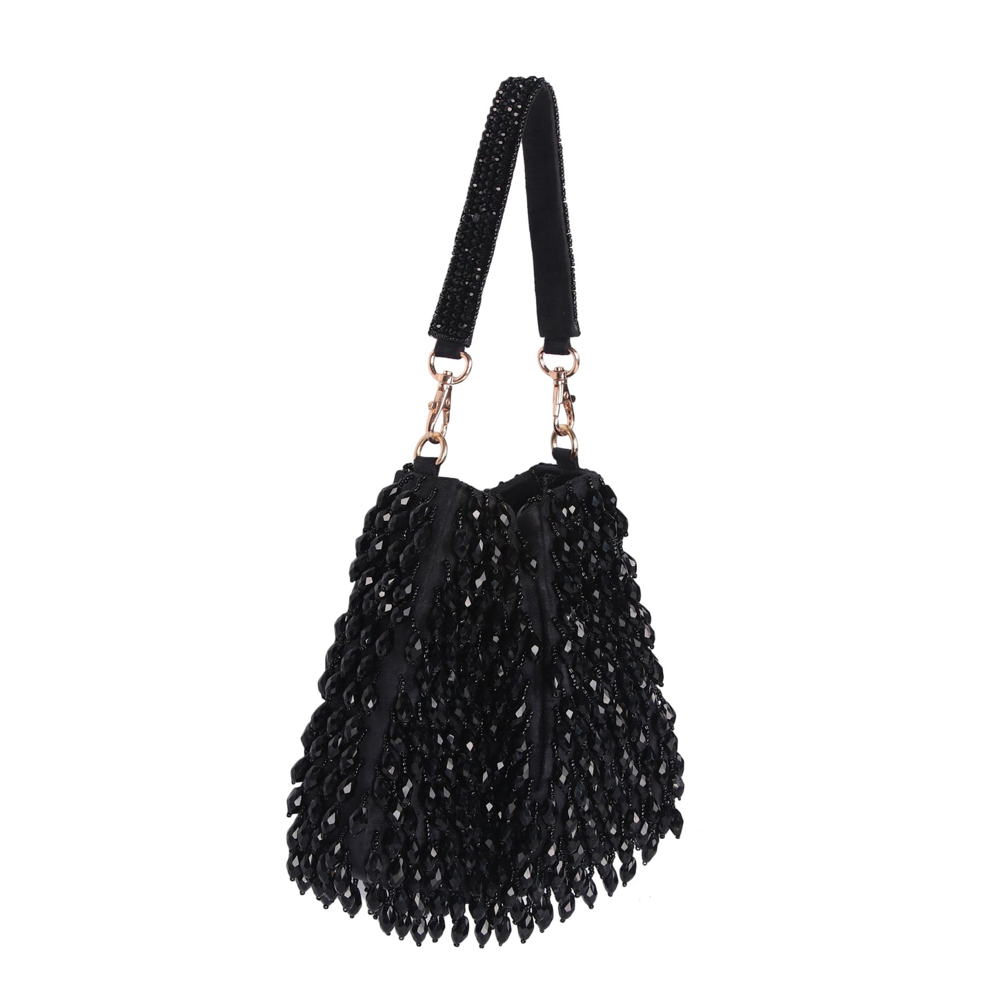 Noire black tassel bag