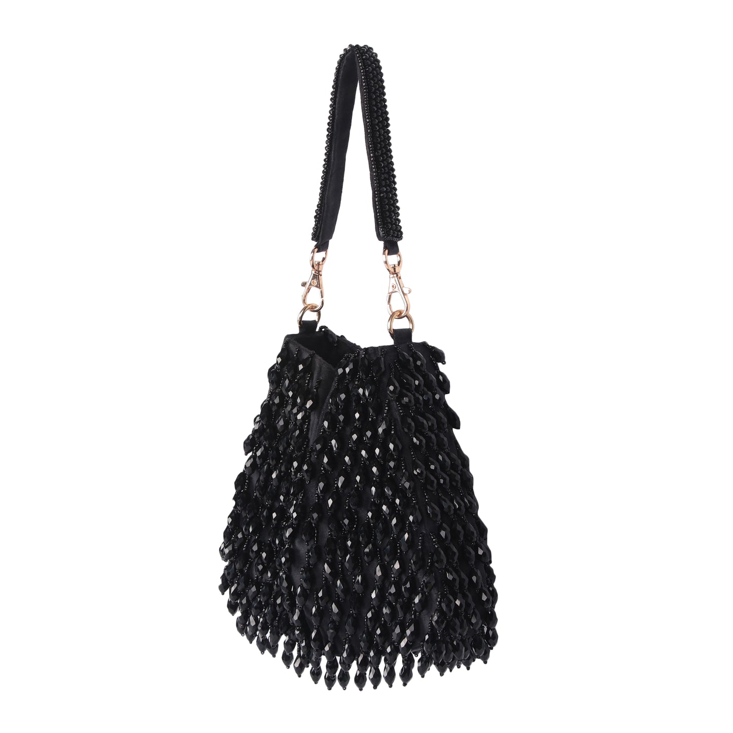 Noire black tassel bag