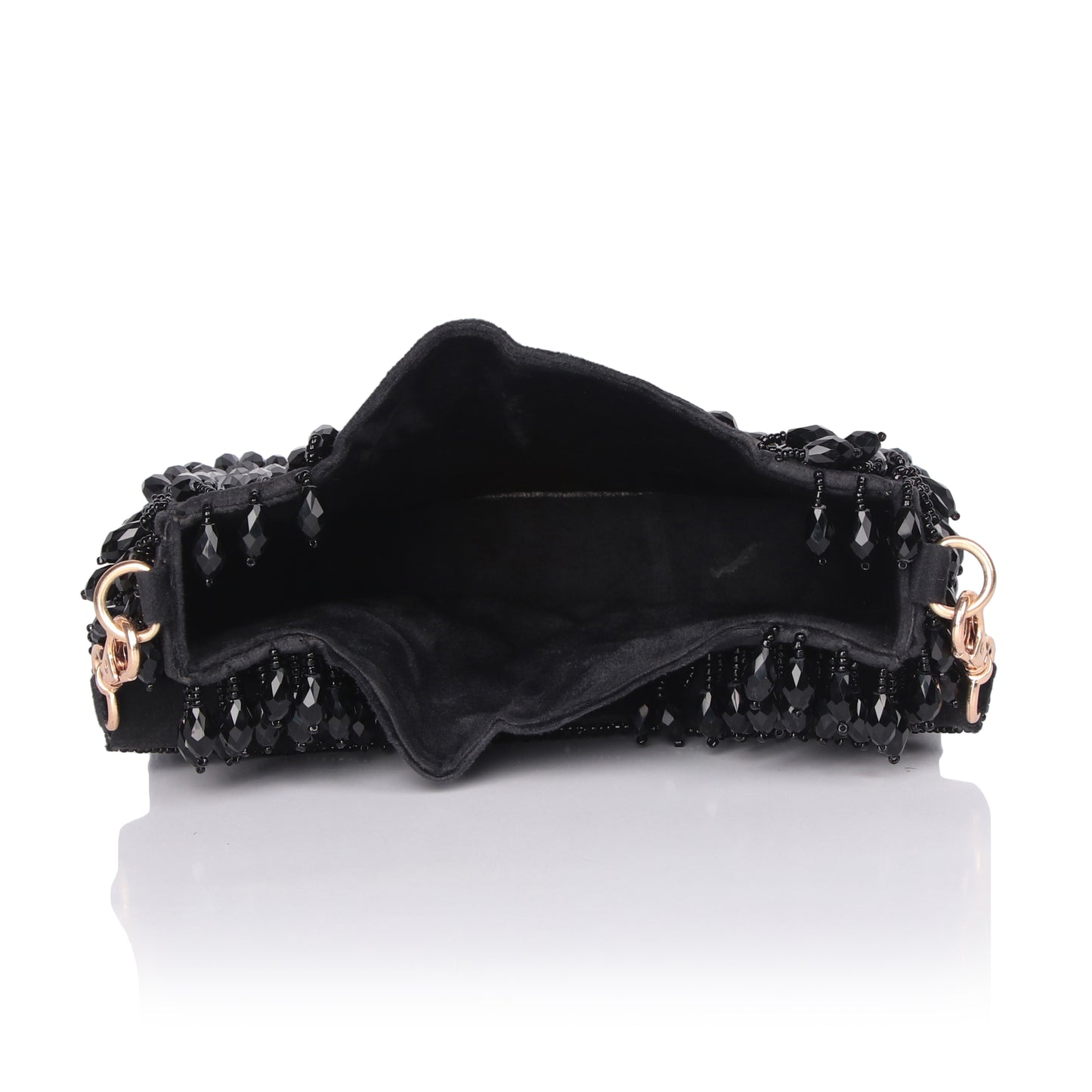 Noire black tassel bag