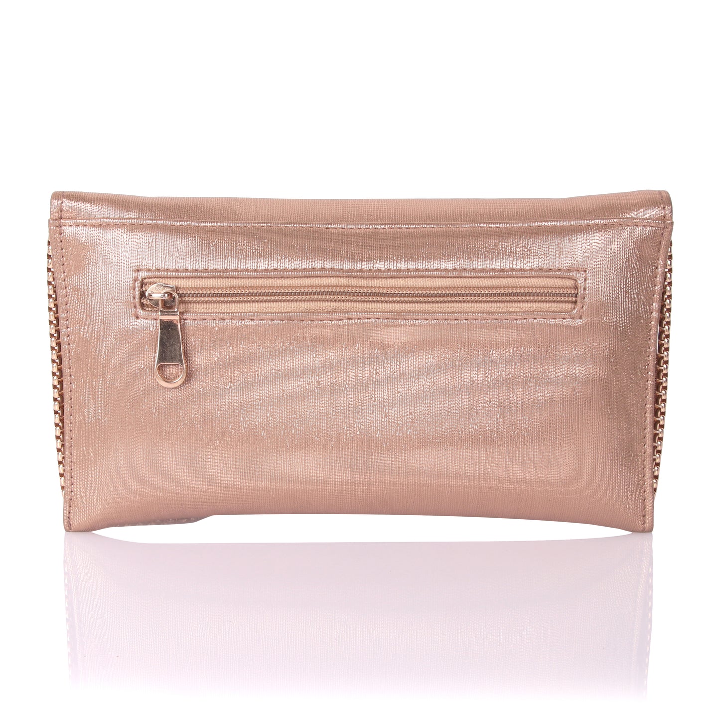 Stone flower envelope clutch
