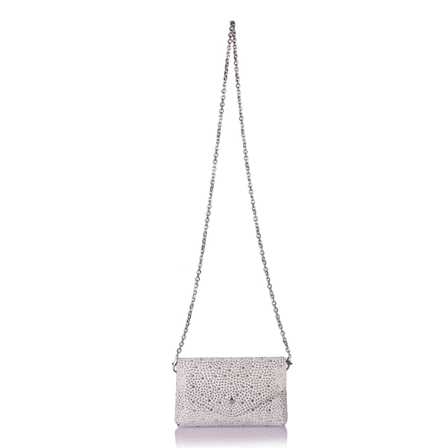 Tickles silver clutch