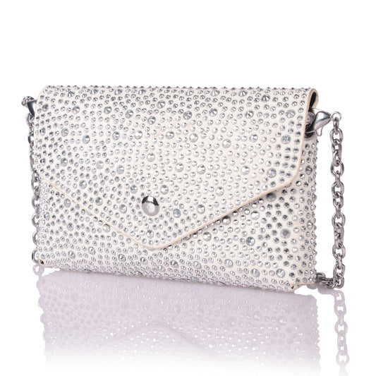 Tickles silver clutch
