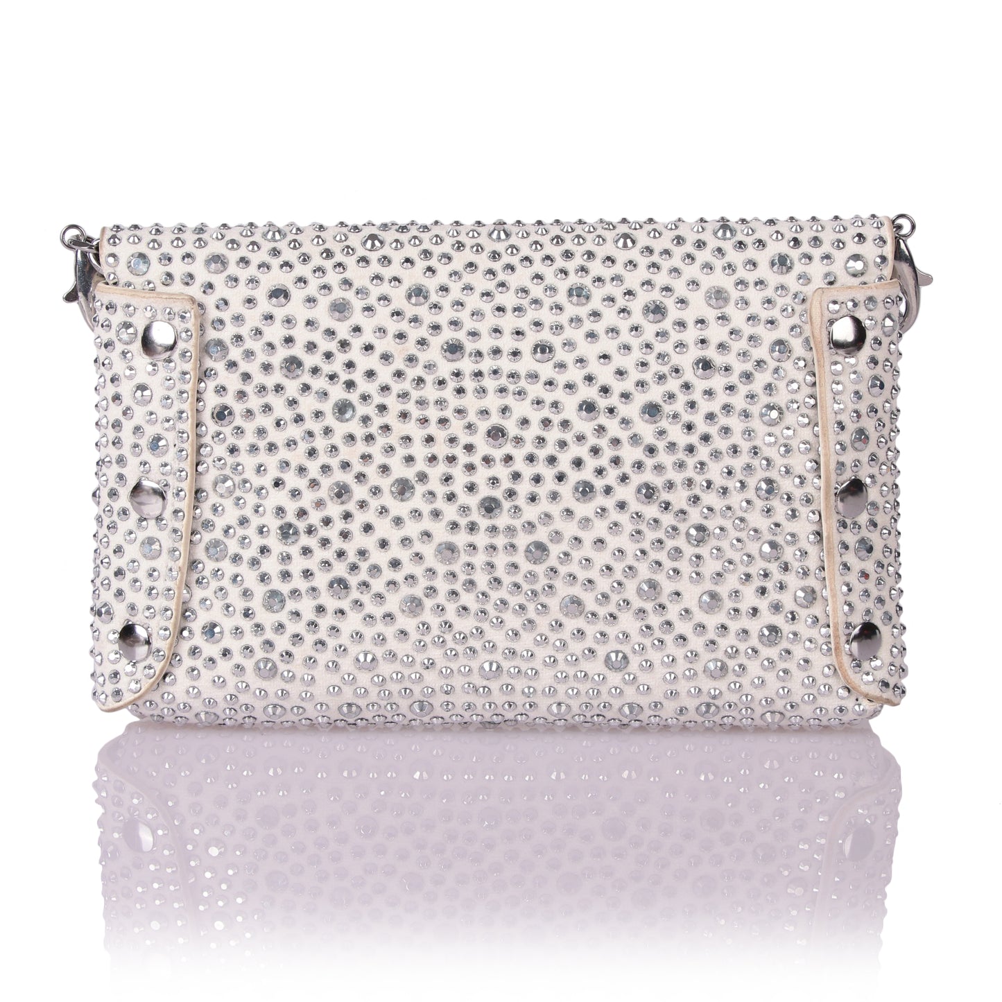Tickles silver clutch