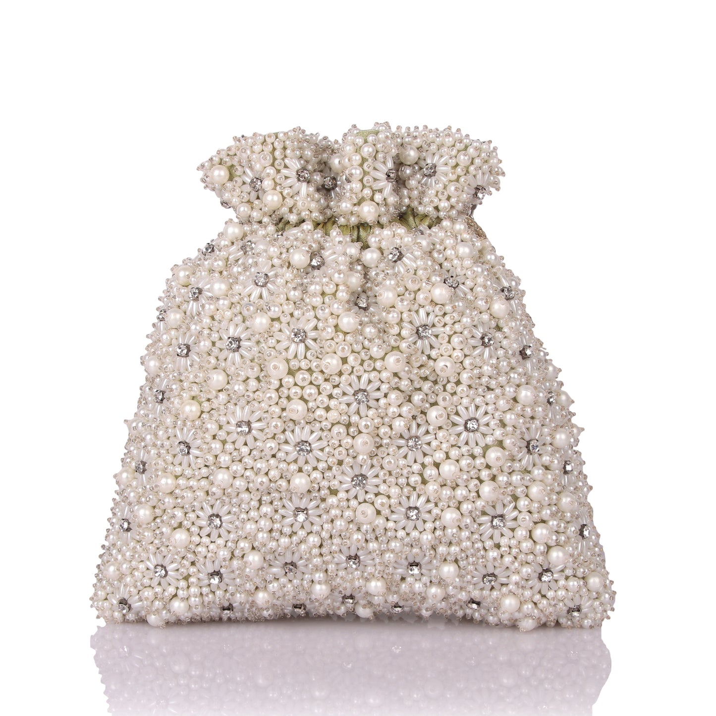Pearly pastel potli