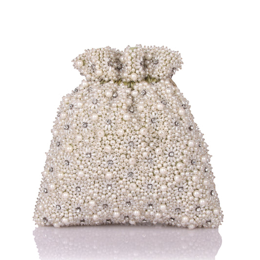 Pearly pastel potli