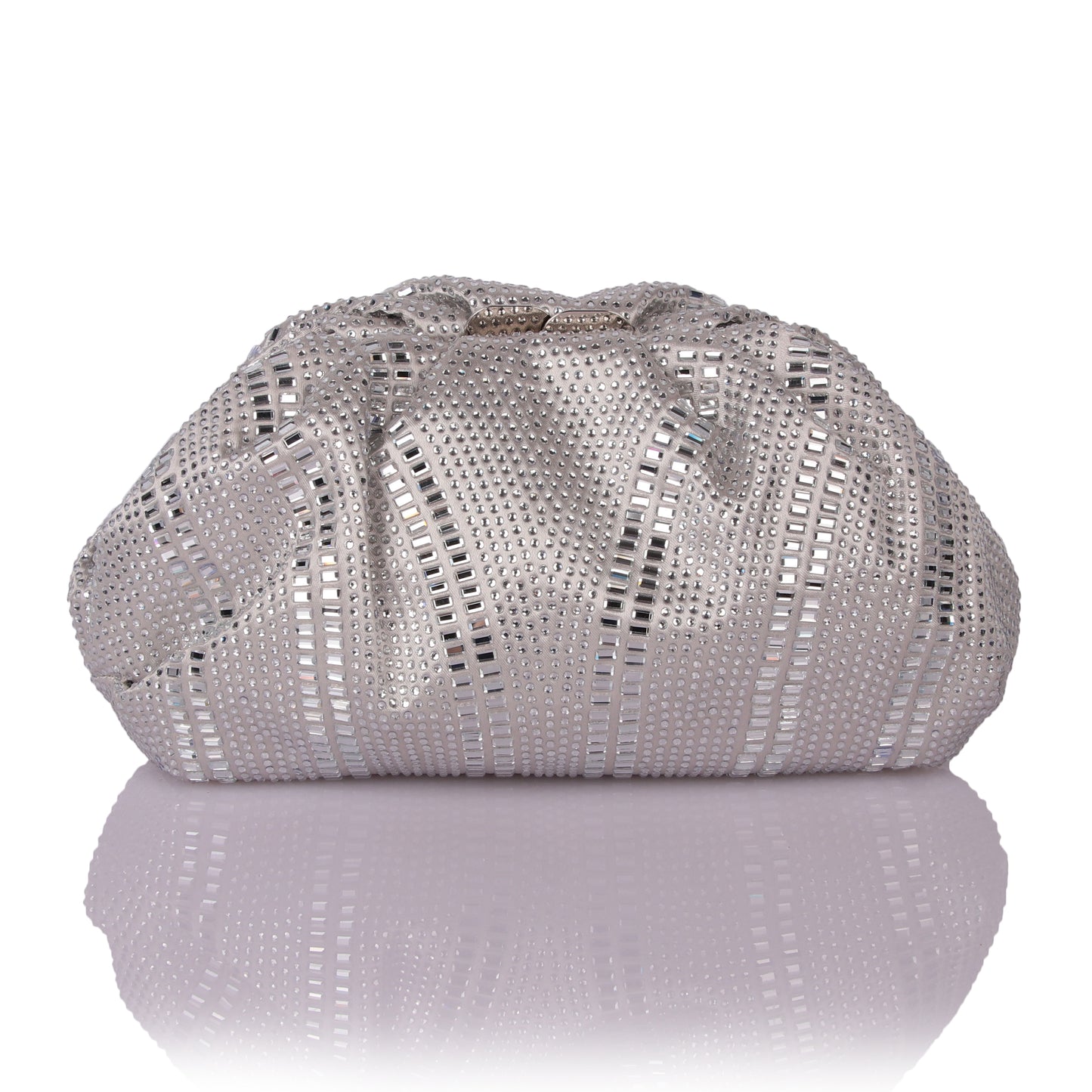 Shiny silver taco bag