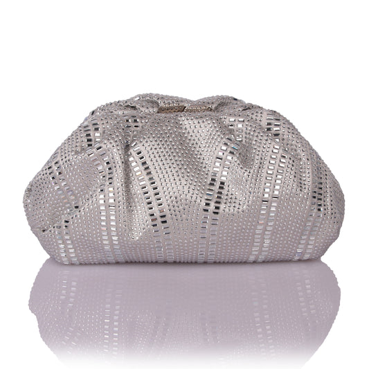 Shiny silver taco bag