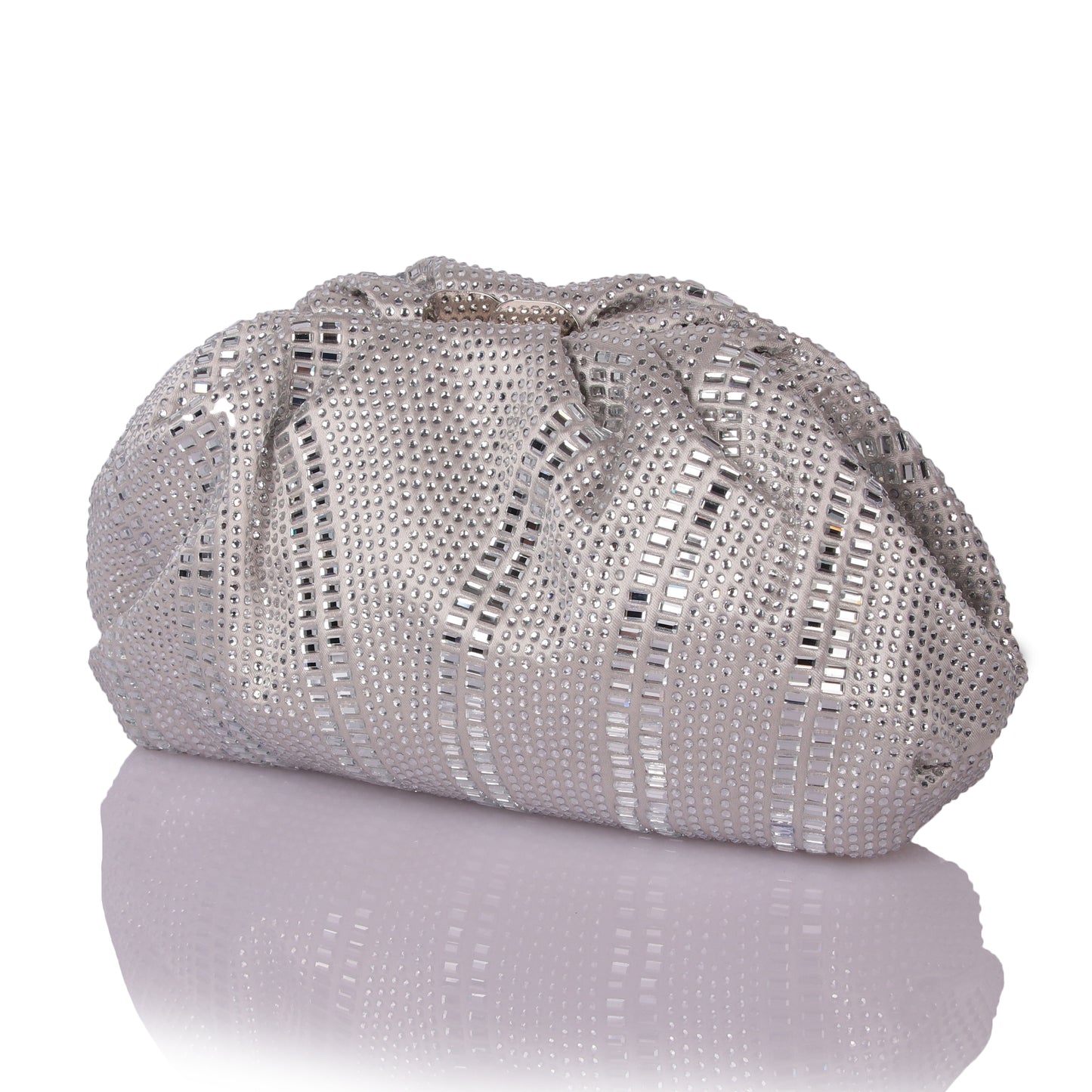 Shiny silver taco bag
