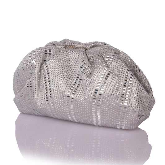 Shiny silver taco bag