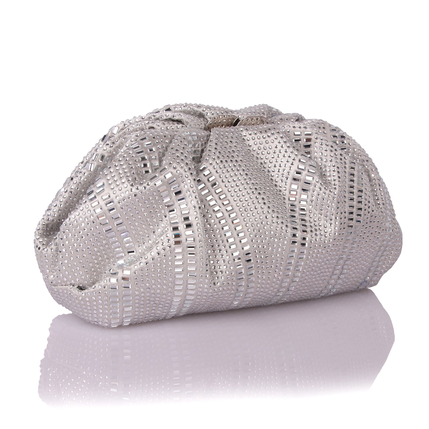 Shiny silver taco bag