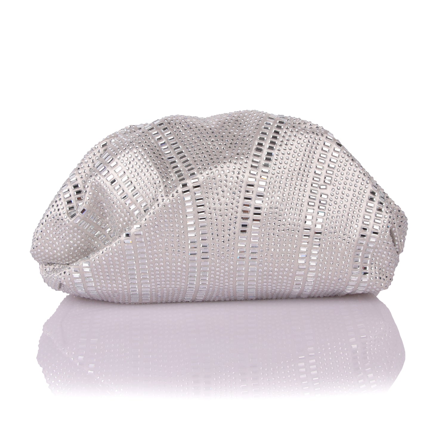 Shiny silver taco bag