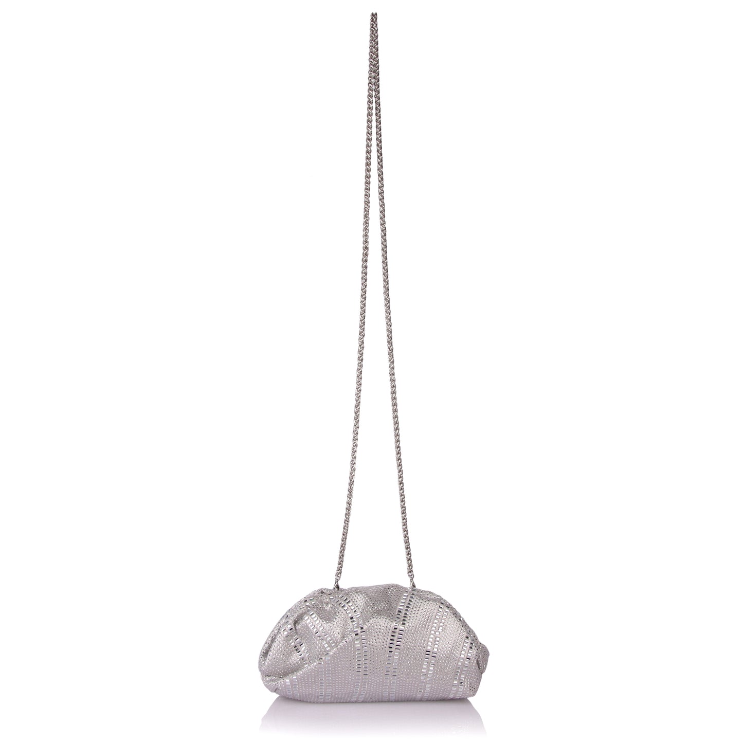 Shiny silver taco bag