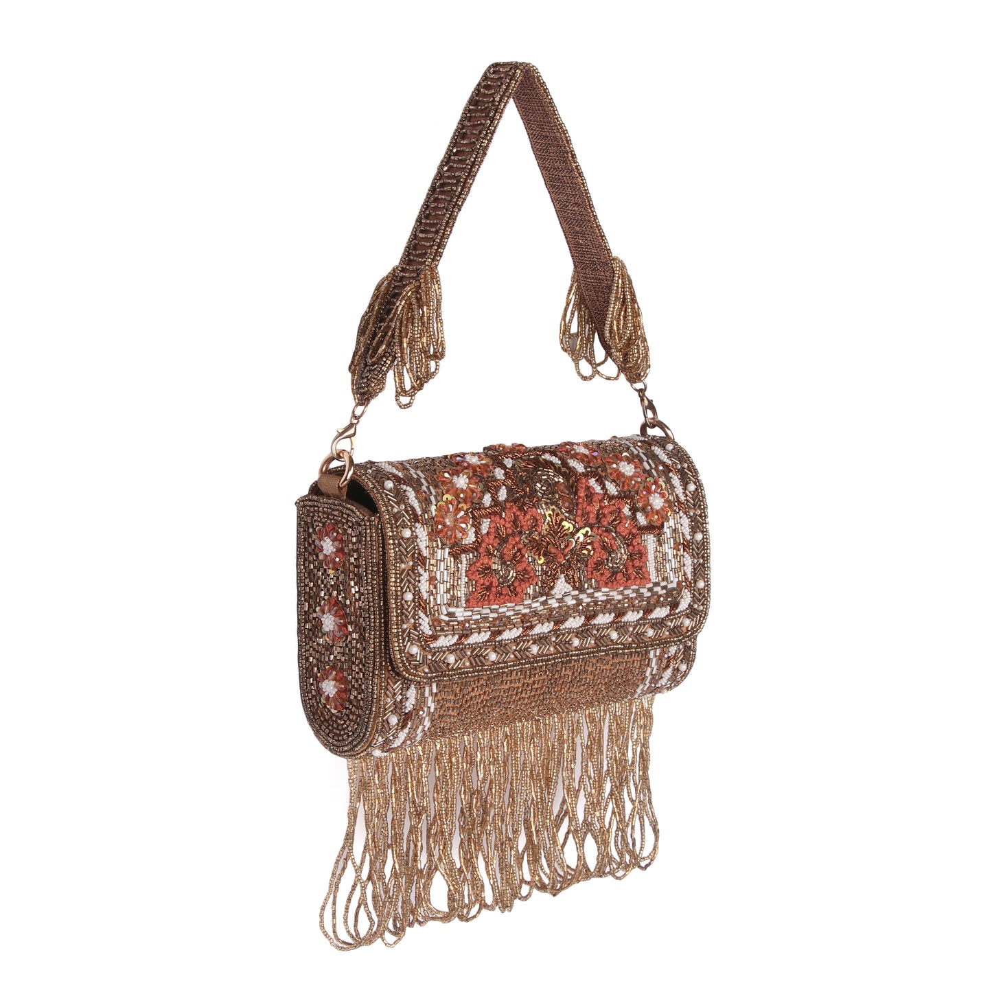 Imperial antique gold clutch