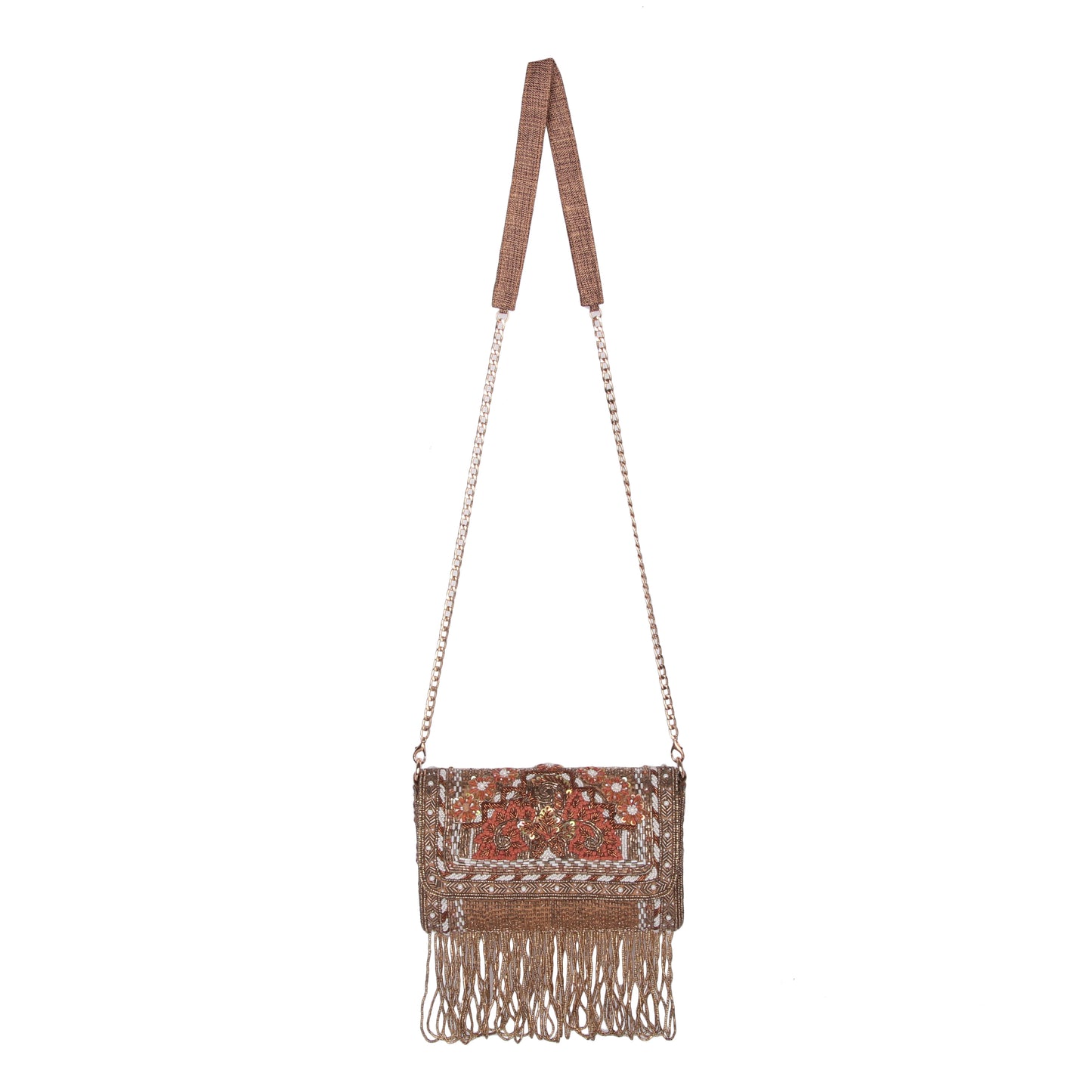 Imperial antique gold clutch