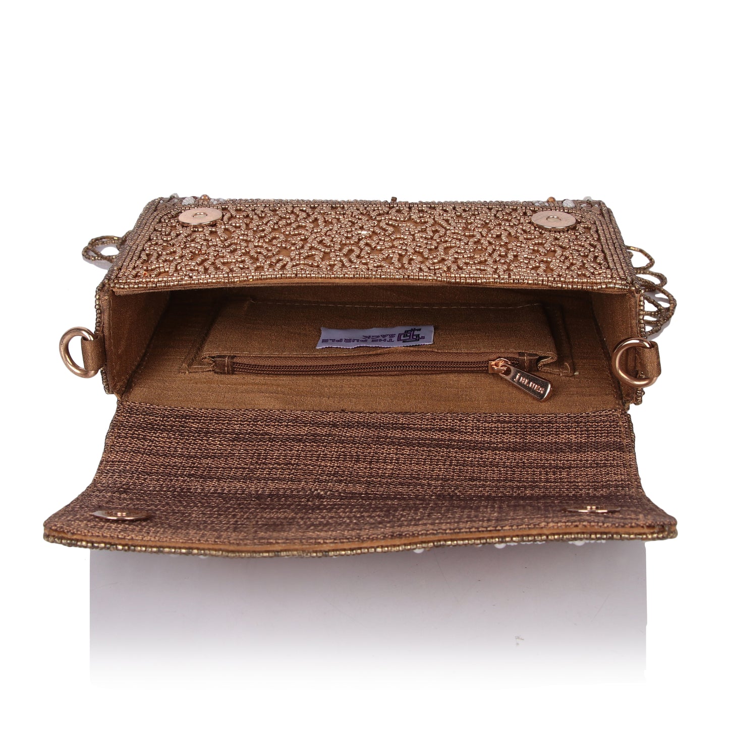 Imperial antique gold clutch