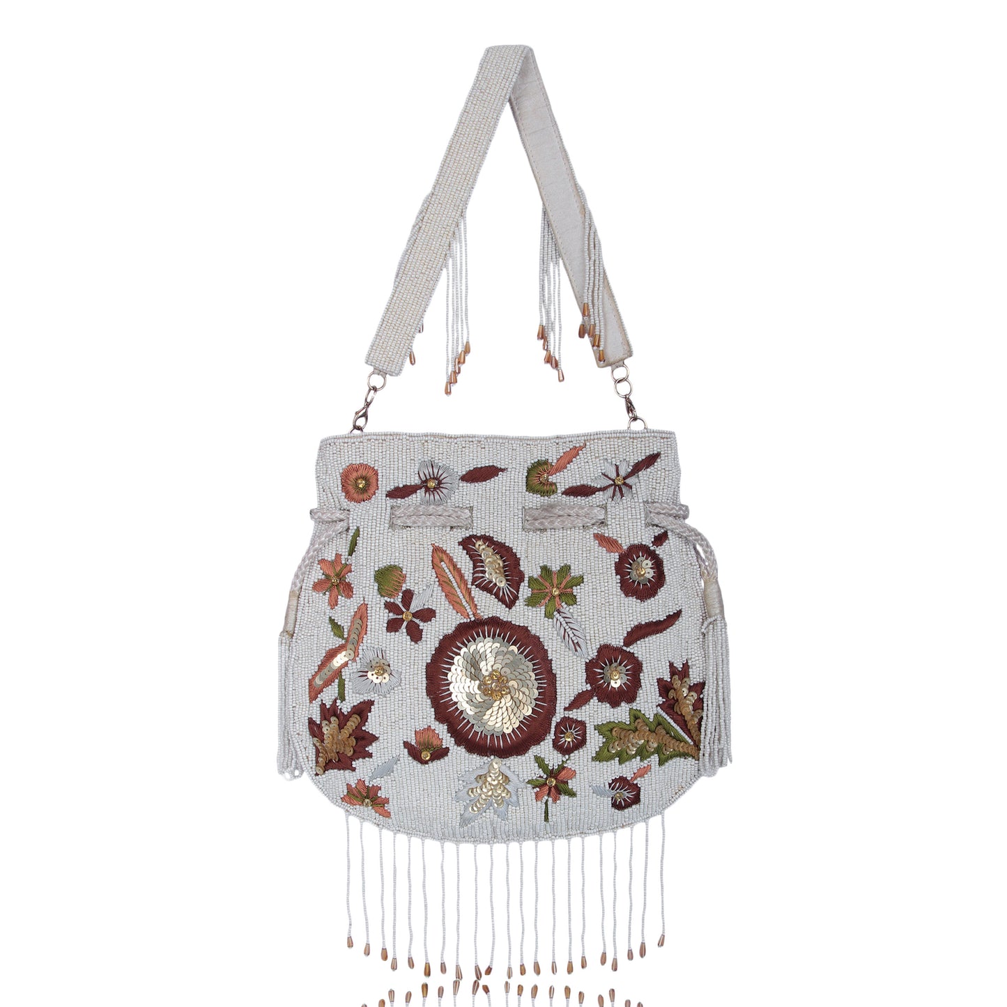 Multi pearl bead potli