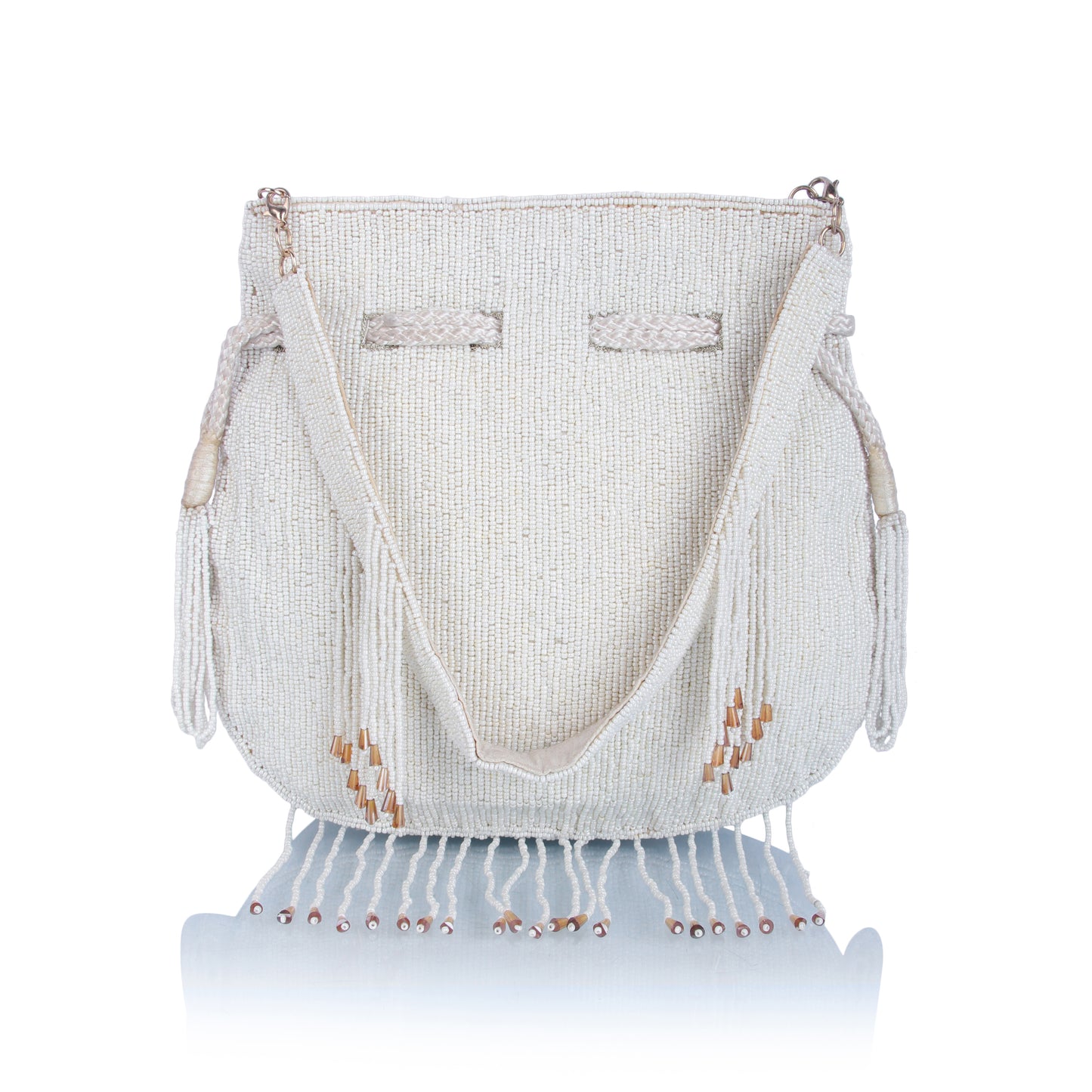 Multi pearl bead potli