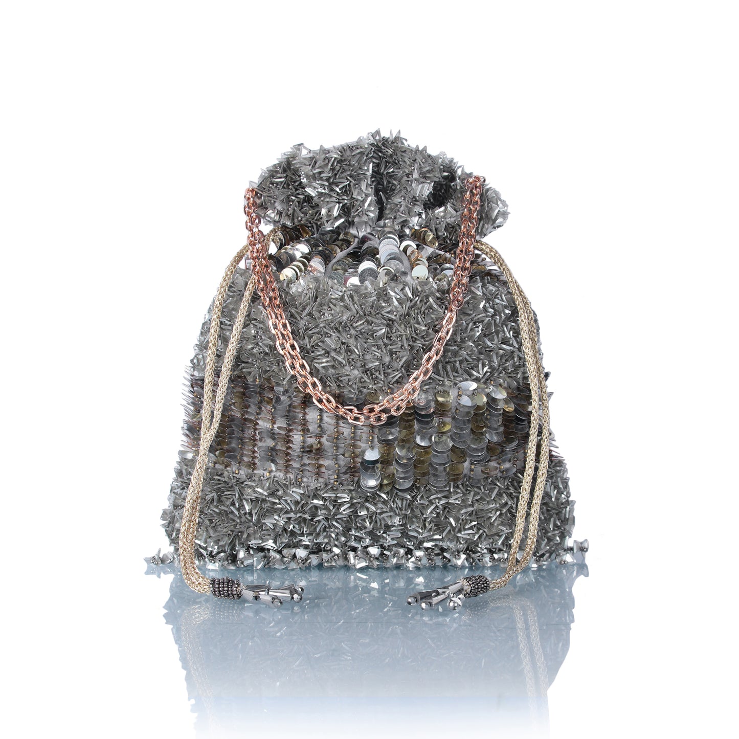 Zim Zam sequin potli bag