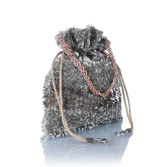 Zim Zam sequin potli bag