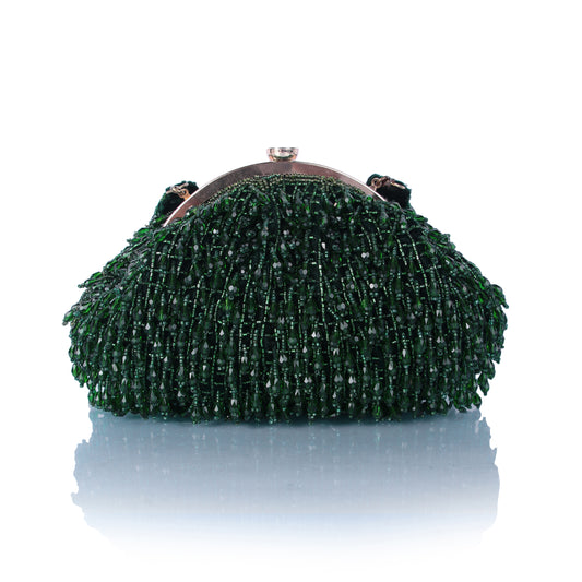 Green Tassle Batua bag