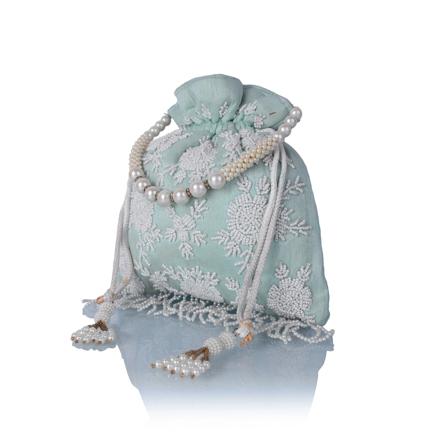 Mint green potli bag